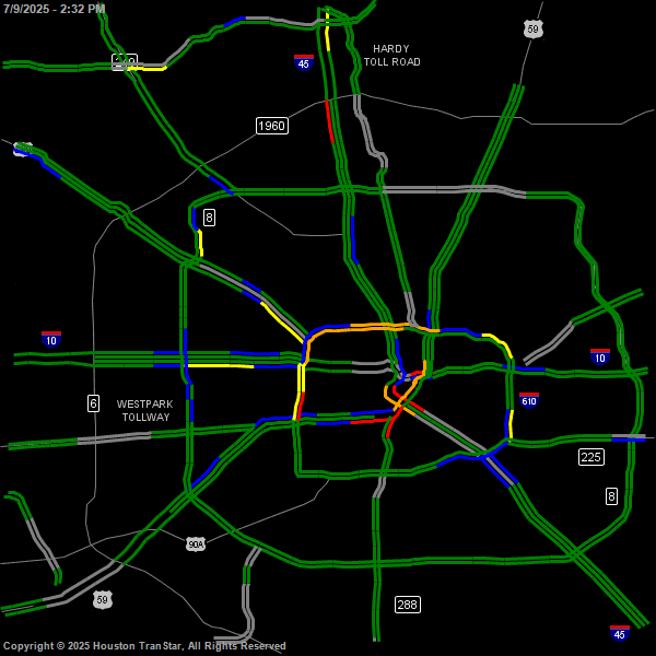 Transtar Road Closures Map Houston Transtar - Traffic Map