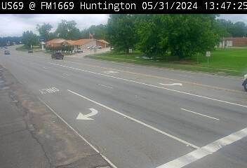 US-69 at FM-1669 in Huntington, FACING Unknown