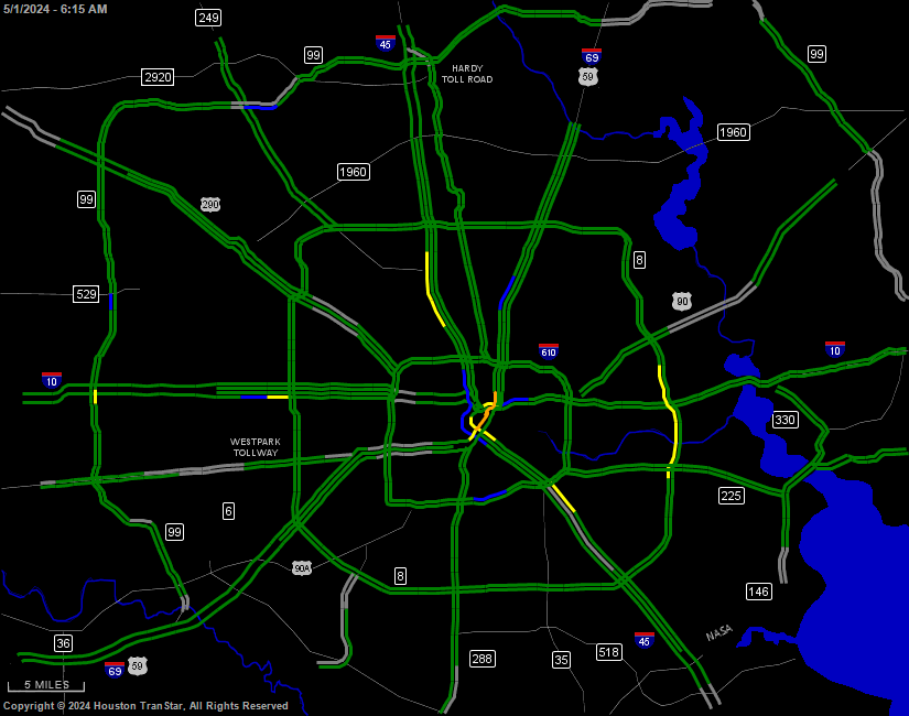 Houston Transtar Traffic Map